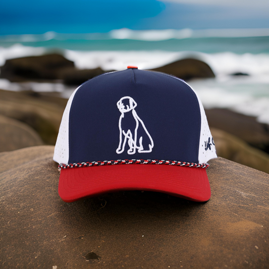 Wheeler | Red/Wht/Navy Labrador Hat