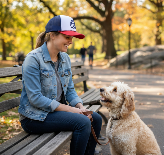 Ellie | Doodles (Red, White, Navy)
