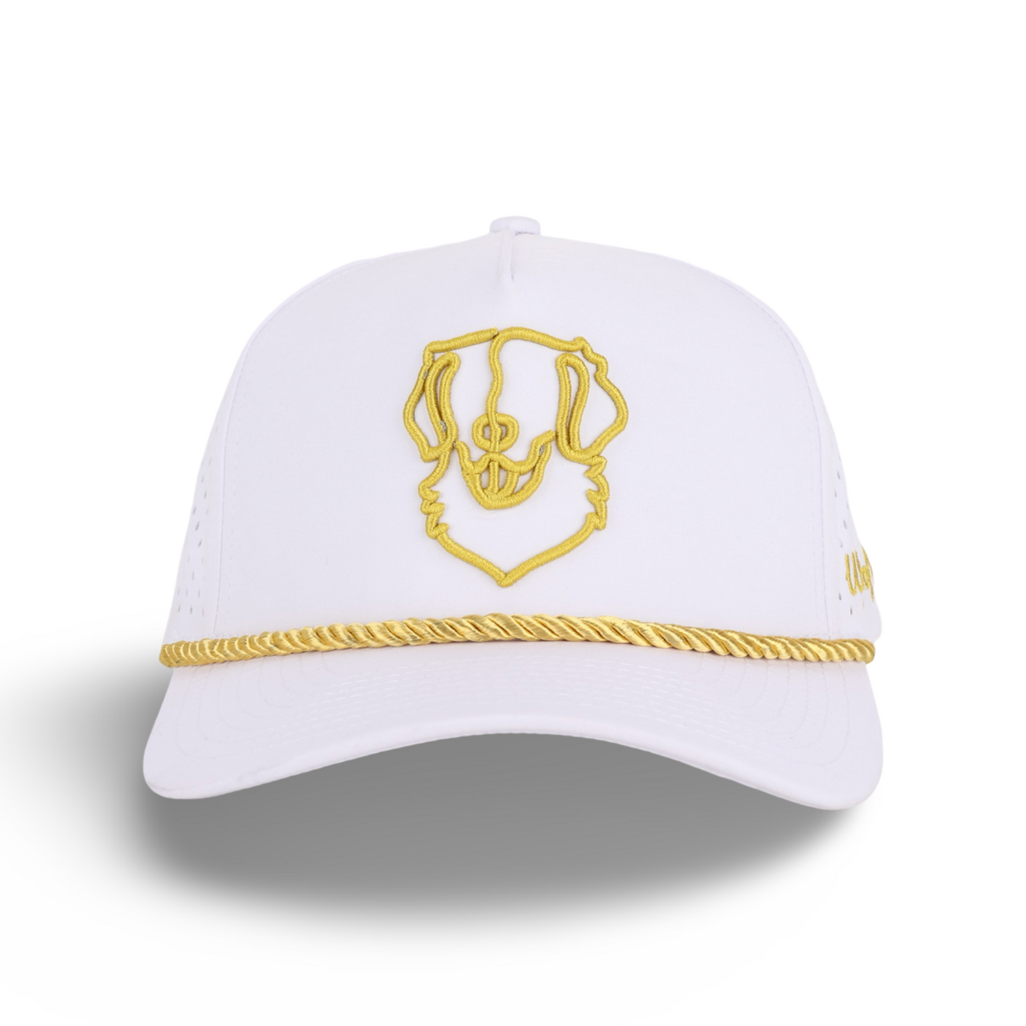 Jameson | White Golden Retriever Hat (Pre Order)