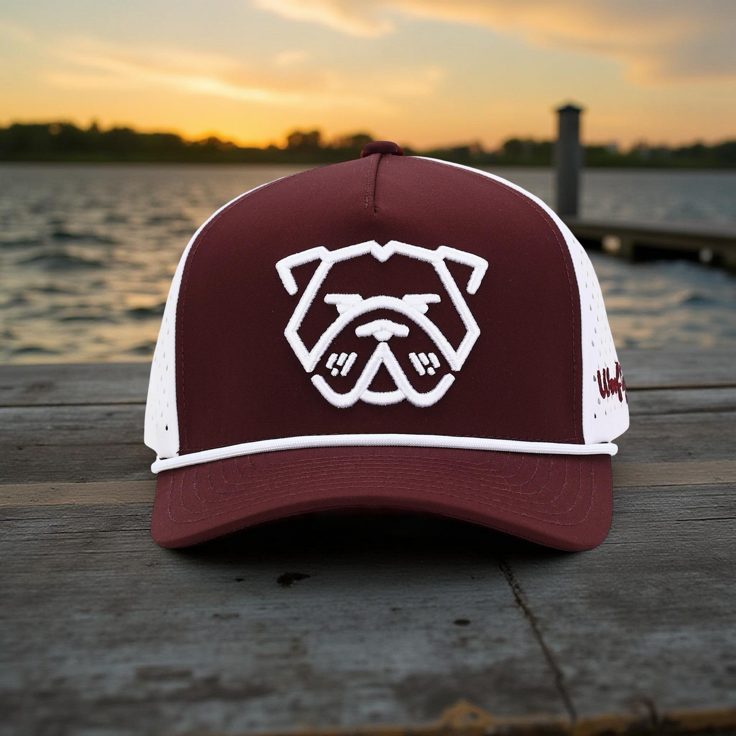 Boss | Bulldog Hat (Maroon/White)